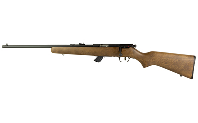 SAVAGE ARMS 50702 MARK II GL YOUTH 22 LR 10+1 19" MATTE BLACK SPORTER BARREL, MATTE BLACK DRILLED & TAPPED CARBON STEEL RECEIVER, SATIN BROWN FIXED WOOD STOCK, LEFT HAND