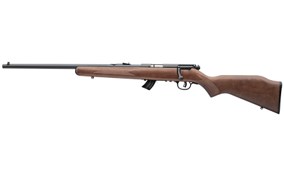 SAVAGE ARMS 50701 MARK II GL FULL SIZE 22 LR 10+1 21" MATTE BLACK SPORTER BARREL, MATTE BLACK DRILLED & TAPPED CARBON STEEL RECEIVER, SATIN BROWN FIXED WOOD STOCK, LEFT HAND