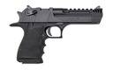 MAGNUM RESEARCH DE445IMB DESERT EAGLE L5 44 REM MAG 5" WITH MUZZLE BRAKE 8+1 BLACK HARDCOAT ANODIZED ALUMINUM FRAME BLACK CARBON STEEL SLIDE BLACK HOGUE WRAPAROUND GRIP