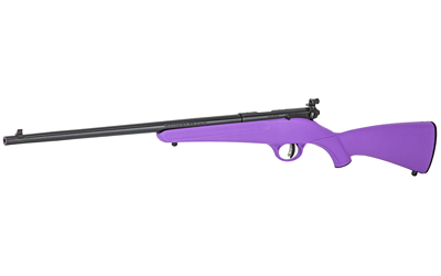 SAVAGE ARMS 13783 RASCAL  YOUTH 22 LR 1RD 16.13" MATTE BLACK SPORTER BARREL, MATTE BLACK CARBON STEEL RECEIVER, PURPLE FIXED SYNTHETIC STOCK, RIGHT HAND