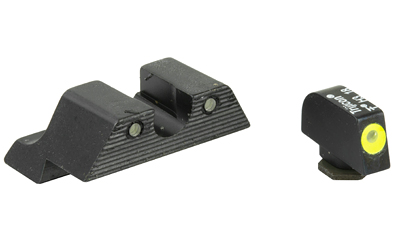 TRIJICON 600835 HD XR NIGHT SIGHTS  GREEN/TRITIUM YELLOW OUTLINE FRONT SIGHT-GREEN TRITIUM BLACK OUTLINE REAR SIGHT GLOCK 17/17L/19/22 STANDARD FRAME