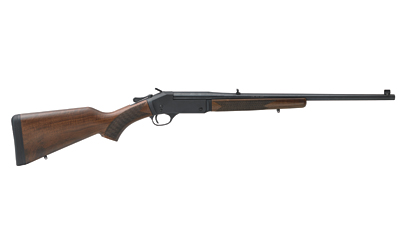 HENRY H0154570 SINGLE SHOT  45-70 GOV CALIBER WITH 1RD CAPACITY, 22" BARREL, OVERALL BLUED METAL FINISH & AMERICAN WALNUT STOCK, RIGHT HAND (FULL SIZE)