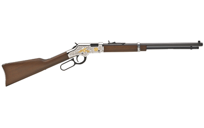 HENRY H004SAT GOLDEN BOY 2ND AMENDMENT TRIBUTE 22 SHORT,LONG,LR 16 LR/21 SHORT 20" NICKEL PLATED AMERICAN WALNUT RIGHT HAND