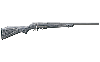 SAVAGE ARMS 96705 93R17 BVSS FULL SIZE 17 HMR 5+1 21" SATIN HEAVY BUTTON RIFLED BARREL, SATIN DRILLED & TAPPED STAINLESS STEEL RECEIVER, GRAY FIXED LAMINATE STOCK, RIGHT HAND