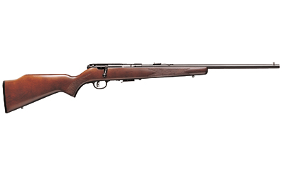 SAVAGE ARMS 90700 93 G FULL SIZE 22 WMR 5+1 21" MATTE BLACK SPORTER BARREL, MATTE BLACK DRILLED & TAPPED CARBON STEEL RECEIVER, SATIN HARDWOOD FIXED STOCK, RIGHT HAND