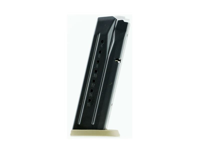 SMITH & WESSON 3007345 M&P  17RD 9MMLUGER BLUED/BROWN FLOOR PLATE STEEL