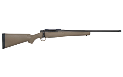 MOSSBERG 27874 PATRIOT PREDATOR FULL SIZE 308 WIN 5+1, 22" MATTE BLUED FLUTED/STEEL THREADED BARREL, MATTE BLUED STEEL RECEIVER, FLAT DARK EARTH FIXED STOCK, RIGHT HAND