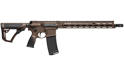 DANIEL DEFENSE 0212802338047 DDM4 V7 5.56X45MM NATO 30+1 16" THREADED BARREL W/FLASH SUPPRESSOR, MIL-SPEC BROWN CERAKOTE, 6 POSITION STOCK W/SOFTTOUCH OVERMOLDING