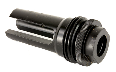 SILENCERCO AC1570 ASR FLASH HIDER BLACK STEEL WITH 1/2"-28 TPI THREADS FOR 9MM