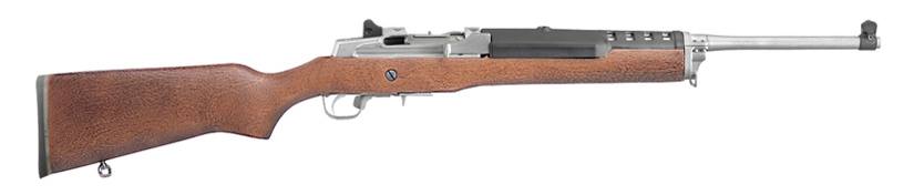 RUGER 5804 MINI THIRTY  7.62X39MM 5+1 18.50" MATTE STAINLESS STEEL BARREL, DRILLED & TAPPED STEEL RECEIVER, HARDWOOD FIXED STOCK, RIGHT HAND
