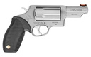 TAURUS 2-441039T JUDGE  COMPACT 45 COLT (LONG COLT)/410 BORE 5RD SHOT 3" MATTE STAINLESS STEEL BARREL, CYLINDER & FRAME, BLACK RIBBER GRIP, TRANSFER BAR SAFETY, EXPOSED HAMMER