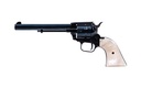 HERITAGE MFG RR22MB6PRL ROUGH RIDER  22 LR 22 WMR 6 SHOT 6.50" BLACK BARREL, CYLINDER & FRAME, ALTAMONT WHITE PEARL GRIPS