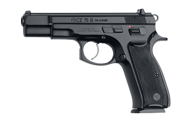 CZ-USA 91102 CZ 75 B  9MM LUGER 16+1 4.60" STEEL BARREL, BLACK SERRATED STEEL SLIDE, BLACK POLYCOAT STEEL FRAME W/BEAVERTAIL, BLACK PLASTIC GRIP