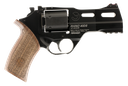 CHIAPPA FIREARMS 340219 RHINO 40DS SMALL FRAME 357 MAG 6 SHOT, 4" BLACK ANODIZED STEEL VENT RIB BARREL, BLUED STEEL CYLINDER, BLACK ANODIZED ALUMINUM FRAME, WALNUT GRIP, CONCEALED HAMMER