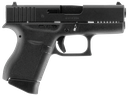 GLOCK UI4350201 G43  SLIM SUB-COMPACT FRAME 9MM LUGER 6+1 3.41" BLACK STEEL BARREL, MATTE BLACK SERRATED STEEL SLIDE, BLACK POLYMER FRAME, TEXTURED POLYMER GRIP, RIGHT HAND