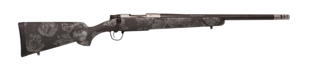 CHRISTENSEN ARMS 8010622200 RIDGELINE FFT TI FULL SIZE 6.5 PRC 3+1 20" STAINLESS THREADED BARREL, DRILLED & TAPPED ALUMINUM RECEIVER, BLACK W/GRAY ACCENTS FIXED SPORTER CARBON FIBER STOCK, RIGHT HAND