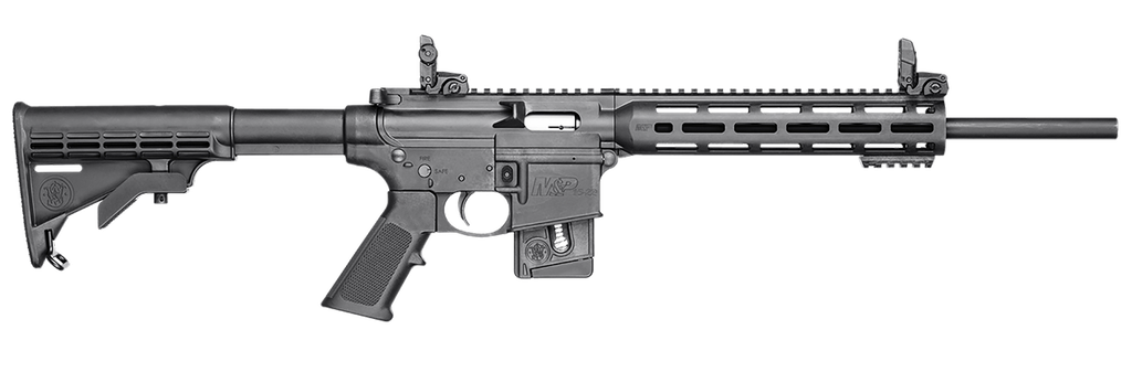 SMITH & WESSON 10207 M&P15-22 SPORT *CT,MA,MD,NJ COMPLIANT 22 LR CALIBER WITH 10+1 CAPACITY, 16.50" BARREL, MATTE BLACK METAL FINISH & FIXED CAR BLACK SYNTHETIC STOCK RIGHT HAND