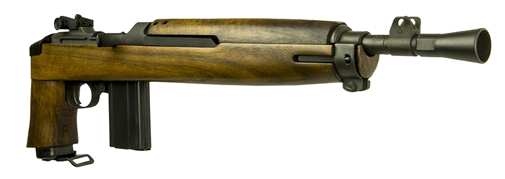 INLAND MFG ILM200 ADVISOR M1 30 CARBINE 15+1 12" THREADED BARREL W/CONICAL FLASH HIDER,  BLACK PARKERIZED METAL FINISH, TYPE 2 BARREL BAND, ROUND BOLT, LOW WOOD WALNUT STOCK