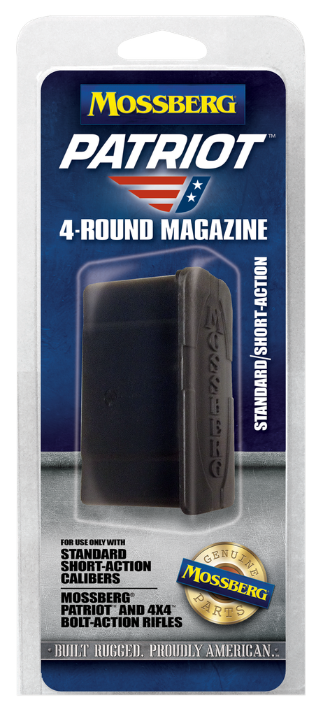 MOSSBERG 95347 DROP BOX MAGAZINE PATRIOT 5RD 6.5 CREEDMOOR/308 WIN/7MM-08 REM/243 WIN FITS MOSSBERG 4X4 SHORT ACTION BLACK POLYMER
