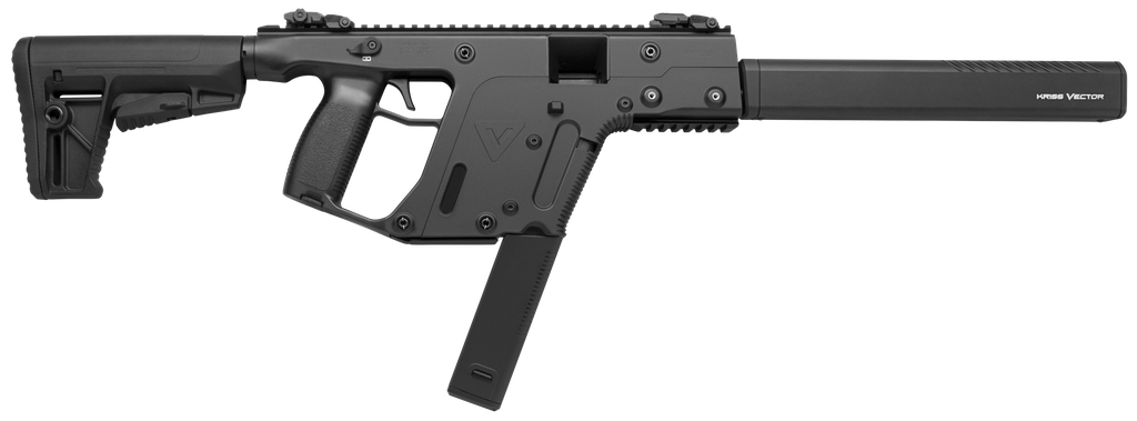 KRISS USA KV45CBL20 VECTOR CRB GEN2 45 ACP 30+1 16" BLACK CHROME MOLY BARREL, BLACK POLYMER RECEIVER, BLACK SYNTHETIC 6 POSITION COLLAPSIBLE STOCK, BLACK POLYMER GRIP, GLOCK COMPATIBLE