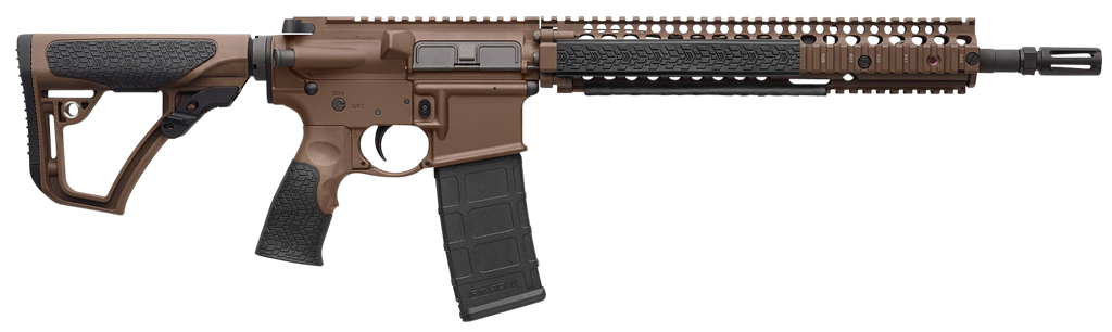 DANIEL DEFENSE 0208815126011 DDM4 M4A1 5.56X45MM NATO 30+1 14.50" BARREL W/FLASH SUPPRESSOR, MIL-SPEC BROWN CERAKOTE, 6 POSITION STOCK W/SOFTTOUCH OVERMOLDING