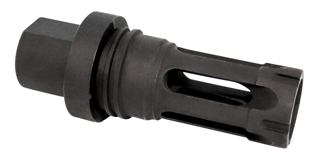 YANKEE HILL 4302AKA PHANTOM Q.D. FLASH HIDER BLACK STEEL WITH M14X1 LH THREADS FOR 30 CAL AK-PLATFORM