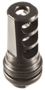 SILENCERCO AC857 ASR MUZZLE BRAKE BLACK STEEL WITH 5/8"-24 TPI THREADS FOR 338 CAL