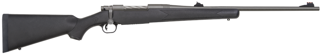 MOSSBERG 28073 PATRIOT  FULL SIZE 375 RUGER 3+1 22" STAINLESS CERAKOTE BARREL, DRILLED & TAPPED STAINLESS CERAKOTE RECEIVER, BLACK FIXED SYNTHETIC STOCK, RIGHT HAND