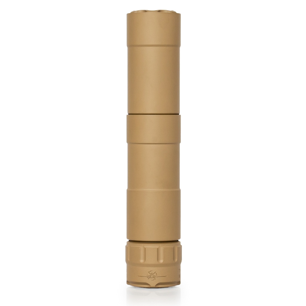 RUGGED SUPPRESSORS MUSTANG 22 KEYED BAFFLES CERAKOTE FDE