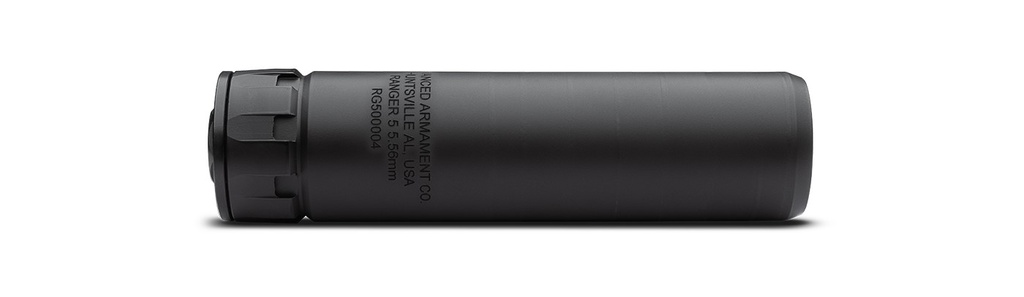 AAC RANGER 5 SILENCER 5.56 1/2-28 DT BLACK CERAKOTE