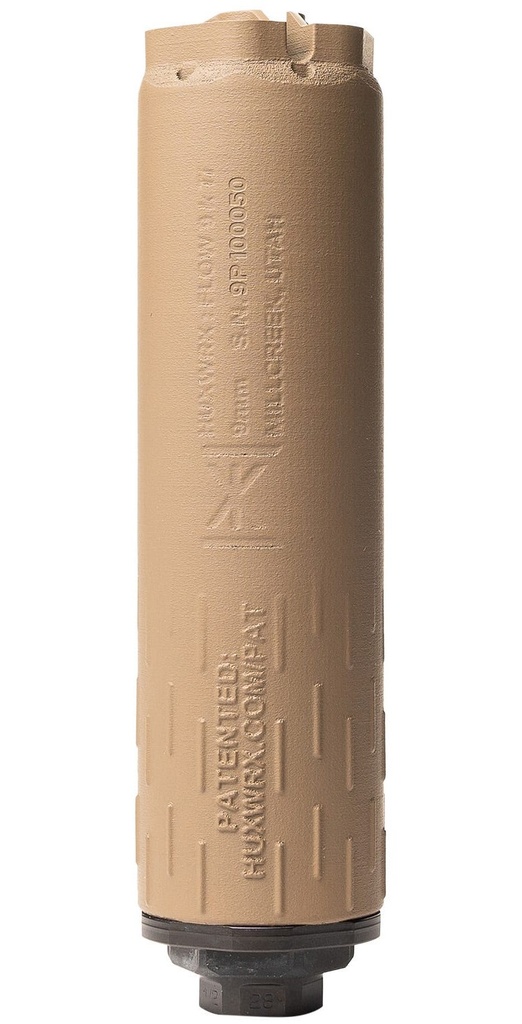 HUXWRX FLOW 9K TI SUPPRESSOR CERAKOTE FDE