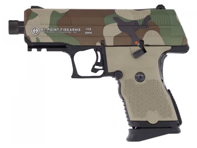 HI-POINT PISTOL YC9 9MM 10RD 3.93" M81 US WOODLAND CAMO