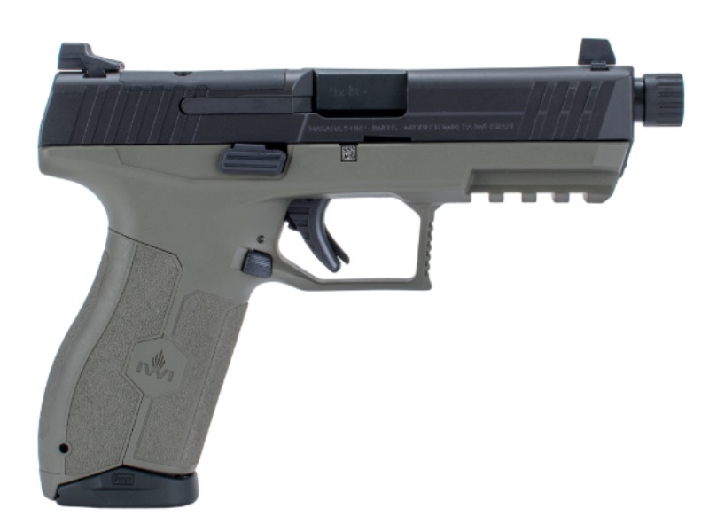 IWI MASADA 9MM 4.6" THREADED BBL 3-DOT ORP 2-10RD MAG ODGRN