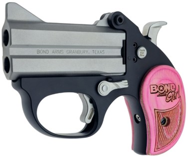 BOND ARMS GIRL STINGER 380ACP 3" BBL STAINLESS PIND WOOD GRP