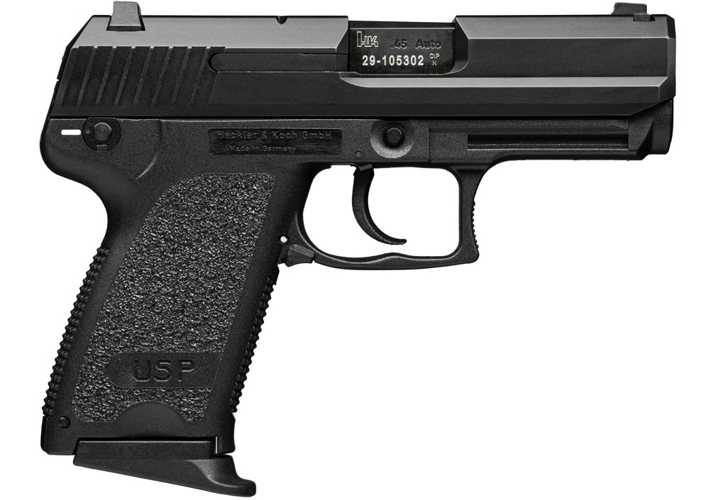HK USP45 COMPACT V7 DAO 45ACP 3.94" BBL 2-8RD BLACK<