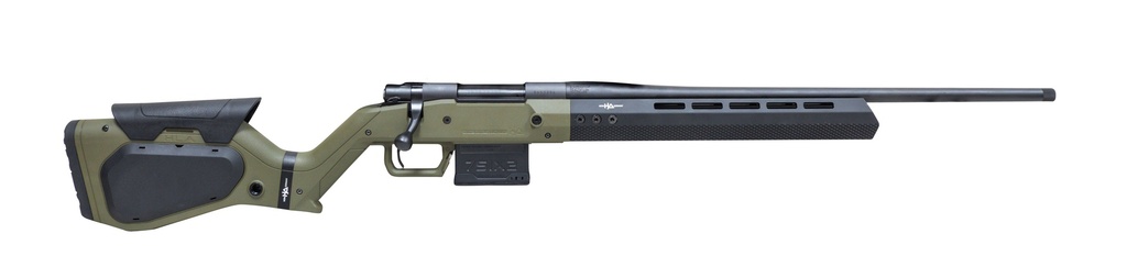 HOWA HHERA308ODG M1500 HERA 308 WIN 5+1 22" THREADED BARREL, BLACK REC, OD GREEN & BLACK HERA H7 CHASSIS STOCK