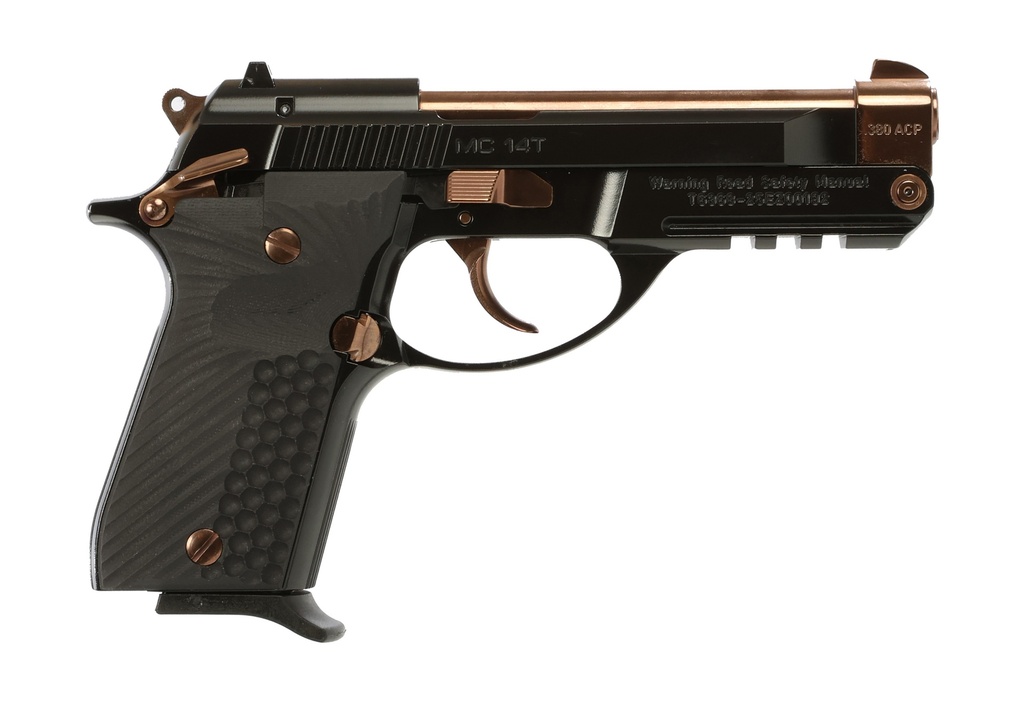 GIRSAN MC14T COLORWAY 380ACP G10 13RDS ROSE GOLD/GLOSS BLK
