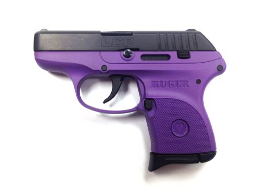 RUGER LCP 380ACP 6-SHOT FS BLUED/PURPLE POLYMER (TALO)