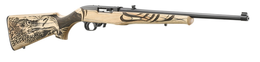 RUGER 10/22 22LR EAGLE SCENE BLUED NATURAL LAMINATE STOCK <