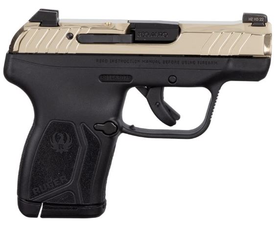 RUGER LCP MAX 380ACP FRONT NIGHT SGT CHAMPAGNE PVD SLIDE<