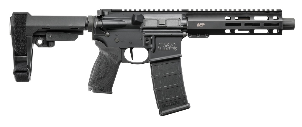 S&W M&P15 PISTOL 5.56 7.5" BBL 30-SHOT W/ SBA3 ADJ ARM BRACE