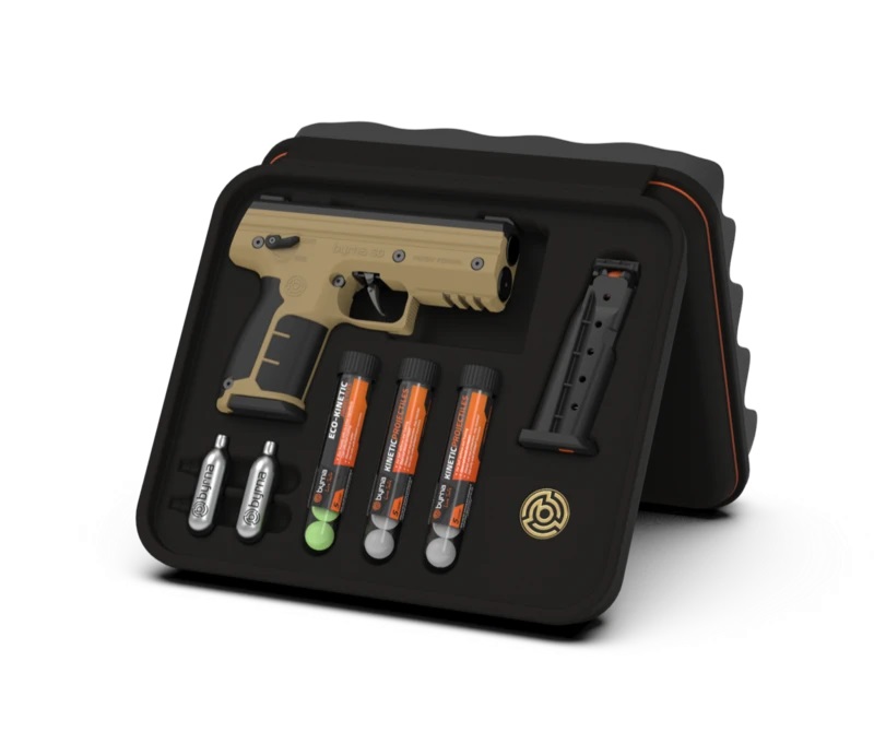 BYRNA SD KINETIC KIT TAN W/ 2 MAGS & PROJECTILES