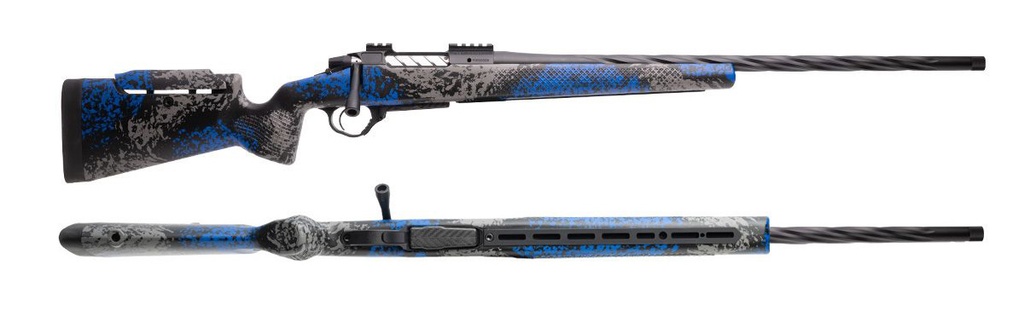 SEEKINS PRECISION 0011710321-F HAVAK PH3 6 CREEDMOOR 24" BLACK FLUTED THREADED BARREL BLACK PICATINNY RAIL GLACIER SHADOW CAMO ADJ CHEEK RISER SYNTHETIC STOCK