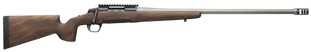 BROWNING 036077298 X-BOLT 2 LONG RANGE 7MM PRC 3+1 26" MATTE GRAY FLUTED THREADED SPORTER BARREL, MATTE BLUED PICATINNY RAIL STAINLESS STEEL RECEIVER, MCMILLAN GAME SCOUT WOOD FINISH COMPOSITE STOCK