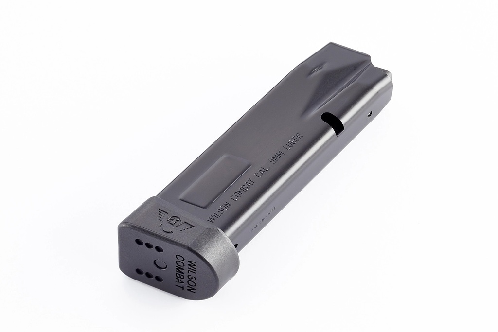 WILSON MAGAZINE EDC X9 9MM 18RD EXTENDED PAD BLACK<