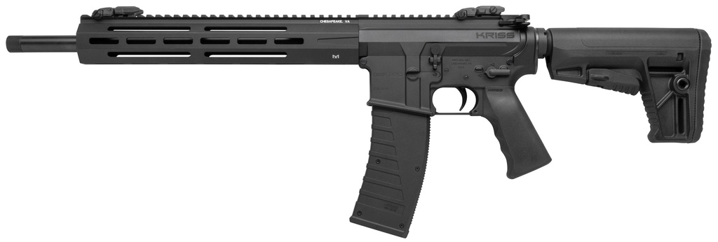 KRISS USA DM22CBL10 DMK22C  FULL SIZE 22 LR 15+1 16.50" BLACK NITRIDE THREADED BARREL, BLACK ALUMINUM RECEIVER W/PICATINNY RAIL, M-LOK HANDGUARD, BLACK 6 POSITION SYNTHETIC STOCK, BLACK POLYMER GRIP