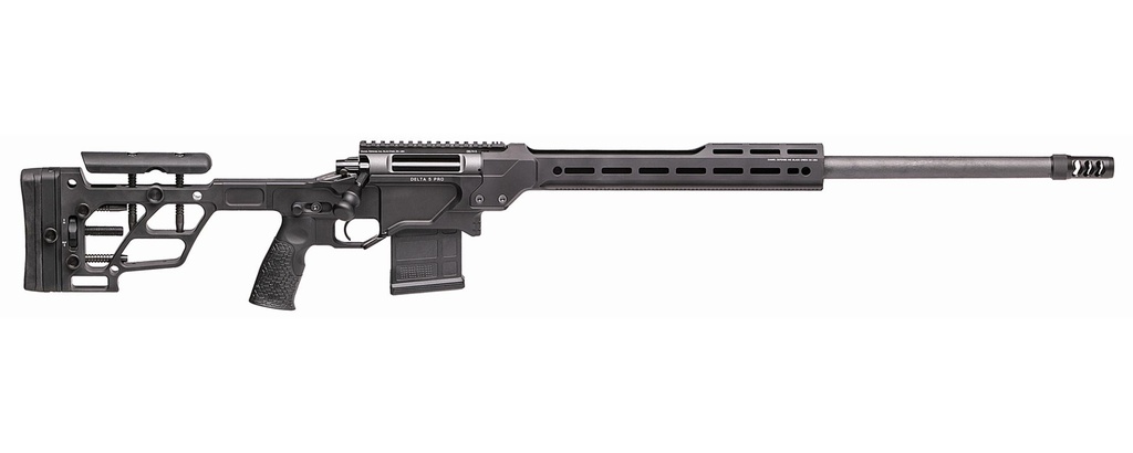 DANIEL DEFENSE 4215900305 DELTA 5 PRO VARMINT 6MM CREEDMOOR 26" 10+1 BLACK CERAKOTE BLACK ADJUSTABLE W/ADJUSTABLE CHEEK PIECE & LOP STOCK BLACK POLYMER GRIP RIGHT HAND
