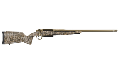 CHRISTENSEN ARMS 8011501700 EVOKE  FULL SIZE 308 WIN 4+1 20" FLAT DARK EARTH CERAKOTE #4 CONTOUR THREADED BARREL, MOSSY OAK BOTTOMLAND FIXED HYBRID HUNTER W/PICATINNY RAIL SYNTHETIC STOCK