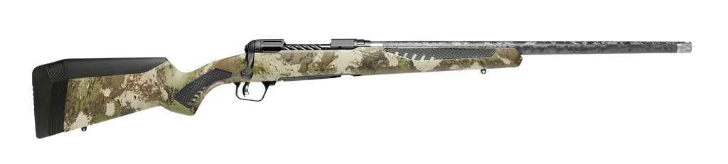 SAVAGE ARMS 58017 110 ULTRALITE 308 WIN 4+1 22" THREADED CARBON FIBER WRAPPED BARREL, BLACK MELONITE REC, WOODLAND CAMO ACCUSTOCK WITH ACCUFIT