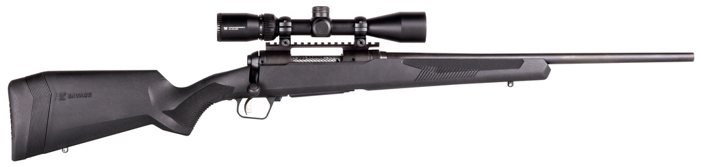 SAVAGE ARMS 57595 110 APEX HUNTER XP 6.5 PRC 2+1 24", MATTE BLACK METAL, SYNTHETIC STOCK, VORTEX CROSSFIRE II 3-9X40MM SCOPE